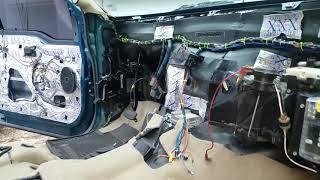 01 7.3 cab harness and cab mods Before the 2016 dash install