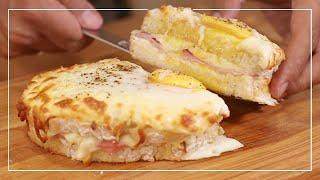 Sandwich CROQUE-MADAME | Receta Fácil y DELICIOSA!