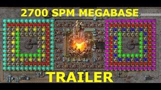 Factorio - Cinematic Tour: 2700 SPM Megabase