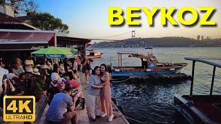 Beykoz Paşabahçe Kanlıca Walking Tour 4K UHD | Istanbul's Anatolian Seaside Walk