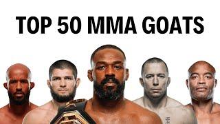 The Greatest MMA Fighters Of All Time