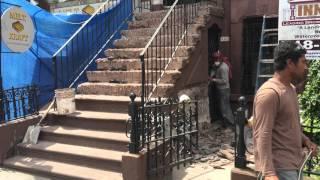 Brownstone Stoop Restoration in Park-Slope Brooklyn- Innovation Construction NY Inc.