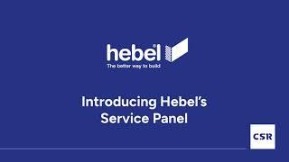 Hebel Service Panel Introduction