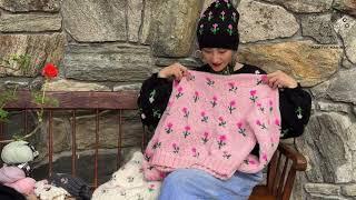 Florist Sweater with stranded COLORWORK! FUN knit project great intro to colorwork knitting