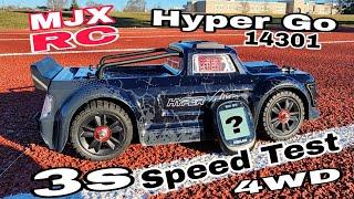 3s Speed Test! MJX RC Hyper Go 14301 Brushless RC Truck