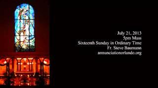 Audio Homily July 21 2013 Fr Steve Baumann 5pm Mass