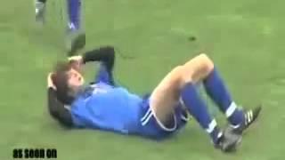 Epic Funny Football Throw in Accident Fail during Soccer Match