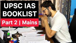 UPSC IAS Exam Booklist | Part 2 - Mains | UPSC CSE