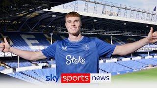 Everton sign centre-back Jake O’Brien from Lyon for an undisclosed fee