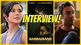 Charles Dorfman and Catalina Sandino Moreno From Barbarians, Indie Dark Comedy / Thriller