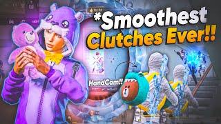 Smoothest Clutches Ever on iphone13 with 4 finger Handcam | BGMI