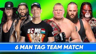 John Cena & Roman Reigns & Undertaker vs. Brock Lesnar & Kane & Braun Strowman #gaming #gameplay