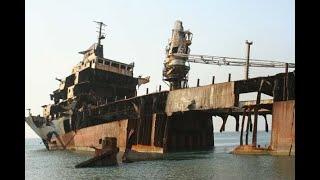 ship wrack in Mullaitivu, Sri Lanka