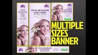 Quick banners size creation | Google Web Designer Tutorial 2019 | V 004