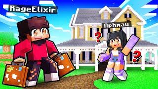 Moving into APHMAU's HOUSE in Minecraft!