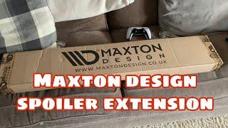 Maxton Design spoiler extension (unboxing and fitting)