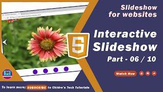 Interactive Image Slideshow in HTML, CSS & JS Part 6 - Slideshow for Websites Tutorial 15