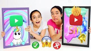 COLORINDO A PLACA DO YOUTUBE COM SLIME  Desafio do Play de Slime de 5 Milhões de Inscritos