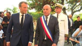 Macron attends commemoration ceremony in Bormes-les-Mimosas | AFP