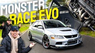 600HP MITSUBISHI EVO 8 RACE CAR TERRORISES THE STREETS!