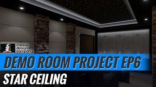 Fiber Optic Star Ceiling Installation - Time Lapse - Theater Room Build - EP #6