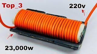 Top 3 free energy generator best off the world use copper wire and magnet #viralvideo