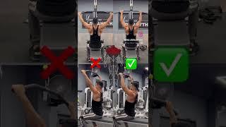 Lat Pull Down Mistake #latpulldowns #backworkout #fitness #youtubeshorts