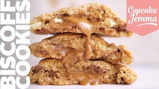 Biscoff FILLED New York Cookie Recipe | Cupcake Jemma