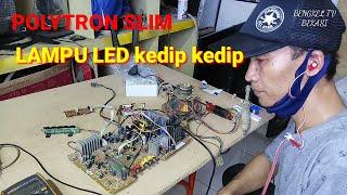 TV POLYTRON SLIM LAMPU INDIKATOR KEDIP KEDIP