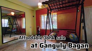 "Affordable 3bhk sale at Ganguly Bagan - 54 Lakhs with Parking" l ️7003983436 l Resale flat sale