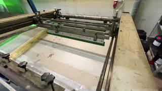 Semi-automatic Screen printing machine with UV drying (UV tunnel) 1 video