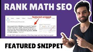 Rank Math Seo Featured Snippet Tutorial: WordPress SEO Plugin