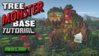 GIANT Minecraft TREE MONSTER Base Tutorial - Tree Base Tutorial w/ World Download & Interior - 1.17
