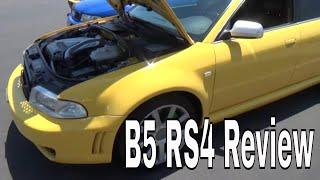 Driving and reviewing a 2001 Imola Yellow B5 RS4 in the United States  Epic!!!