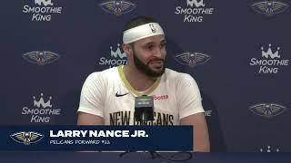 Larry Nance Jr. interview | 2023 New Orleans Pelicans Media Day