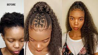 HOW TO: Rubber band ponytail on short natural 4c hair |No heat |#ponytailonshortnaturalhair