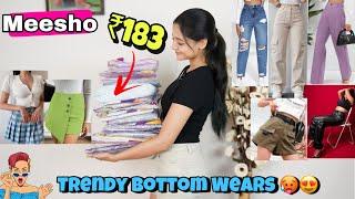 Huge Meesho *Bottom Wear* Haul | Starting at ₹183 only‍ #meesho #meeshohaul #bottomwearhaul