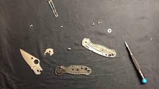Spyderco Para 3 lightweight disassembly