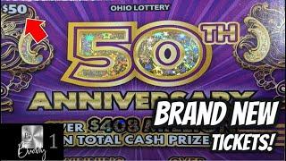 Brand New Most Expensive Ticket in OHIO!50th Anniversary!All $50 Dollar TicketsOhio Lottery