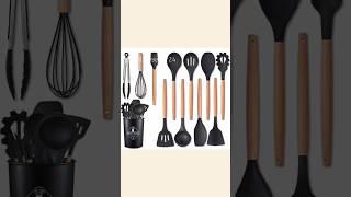 Cooking Spatulas with Wooden Handle | #spatula #nonstickcookware #kitchen #kitchengadets