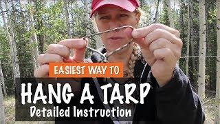 Easiest Way To Hang A Tarp - Wilderness Classes For Woman - Easy Instructions- Season 2 -Ep#88