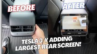 GIGANTIC Rear Screen for Tesla Model 3/Y: In-Depth Review and Comparison!