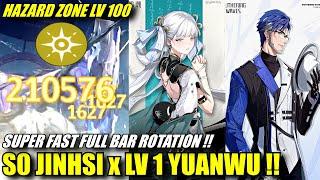 S0 JINHSI x YUANWU FAST FULL BAR ROTATION !! Hazard Zone Lv 100 & 90 | 3 Star Clear Showcase