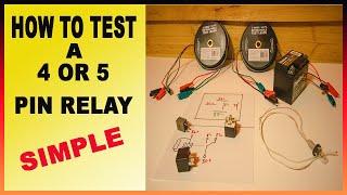 How to test a 4 or 5 Pin Relay Without A Diagram~TUTORIAL~