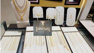 Akshaya tritiya special Tanishq latest lightweight gold chain necklace designs with price and weight