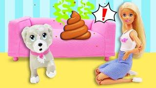 Блогер Барби завела щенка!  Игры в куклы и смешные видео для девочек