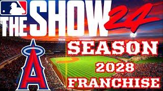 MLB the Show 24 Franchise Mode - Angels Franchise Realistic Gameplay - Season 2028 Game 1-4