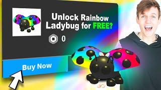 Can We Get The NEW RAINBOW LADYBUG PET FOR FREE In Roblox ADOPT ME?! (ADOPT ME FARM SHOP UPDATE!)