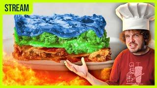 Wir kochen RGB-Lasagne und Gummibär-Pfannkuchen! // LIVE 