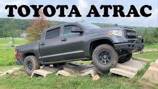 Toyota ATRAC Traction Control Testing Toyota Tundra TRD 4x4 Off Road Climbing Obstacle Course